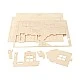 Creativ Company 3D House to assemble and decorate with terrace, 19 x 17.5 x 15 cm
