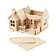 Creativ Company 3D House to assemble and decorate with terrace, 19 x 17.5 x 15 cm