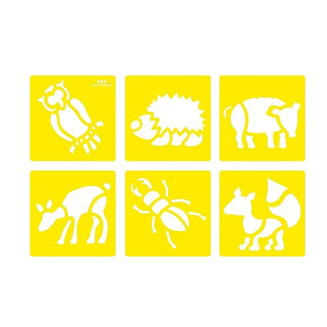 Nowa Szkola Template Forest animals, 6 shapes
