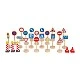Small Foot Комплект пътни знаци, дървени, 25 части