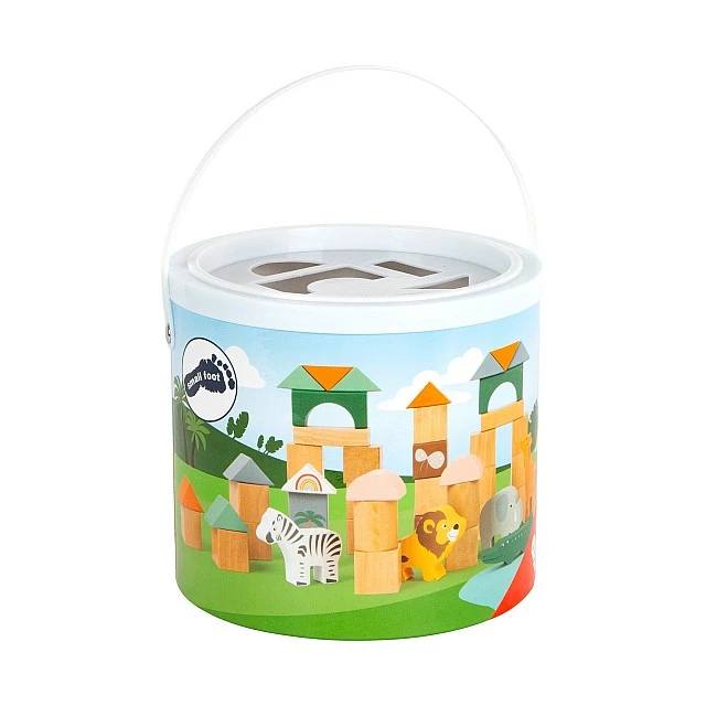 Small Foot wooden Safari construction set, 50 pieces