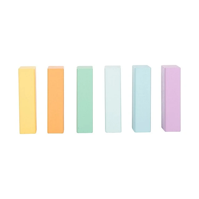 Small Foot wooden construction set pastel colours, 50 pieces