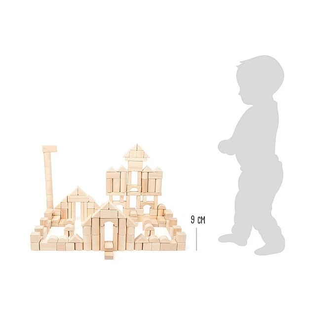 Small Foot Конструктор, дървен, в текстилна торба, 200 части