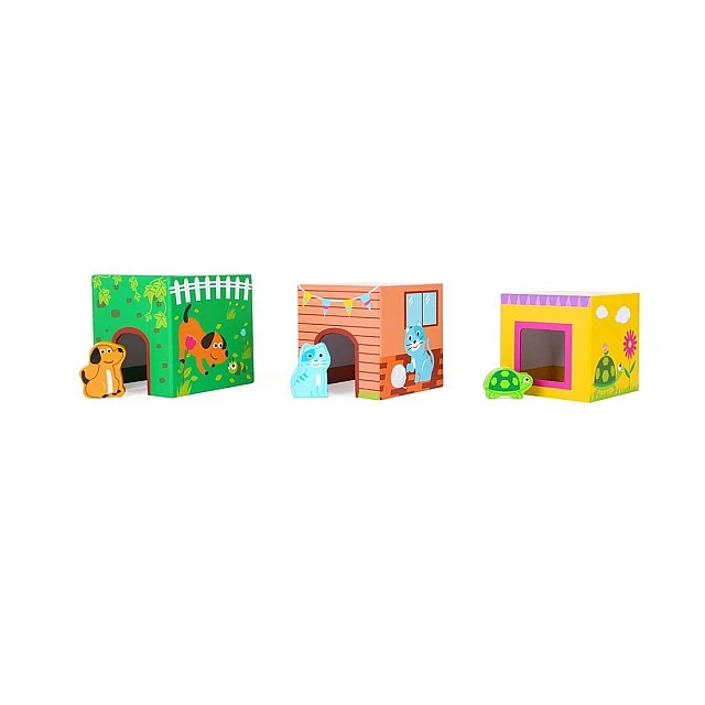 Small Foot stacking cubes Farm animals, 12 pieces