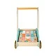 Small Foot wooden construction set with cart, 34 x 27 x 36 cm, 35 pieces