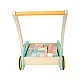 Small Foot wooden construction set with cart, 34 x 27 x 36 cm, 35 pieces