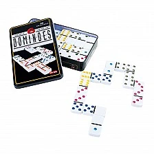 Small Foot Domino "6 colours" in metal box, 28 pieces