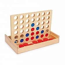 Small Foot Connect 4 travel wooden game