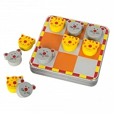 Small Foot Sea chess with cats and mice, magnetic, wooden