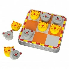 Small Foot Морски шах с котки и мишки, магнитни, дървени