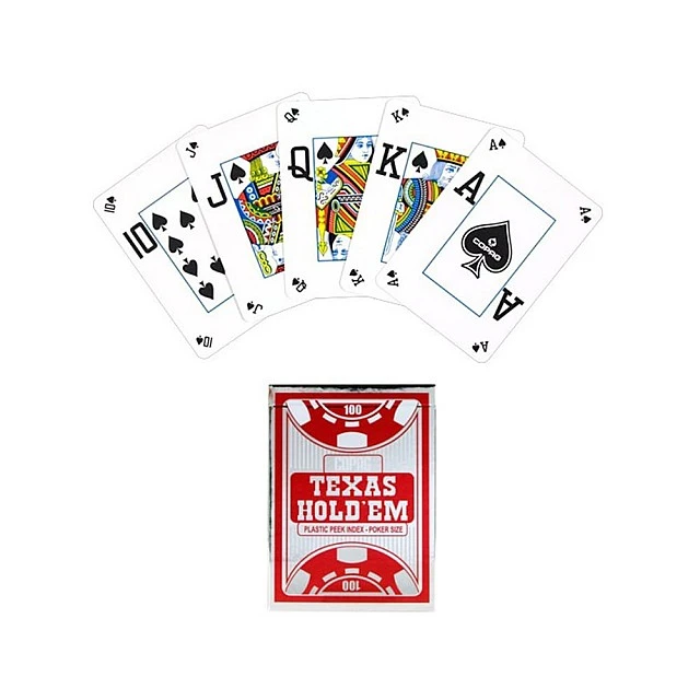 Cartamundi Карти за игра Texas Holdem, червено-черни