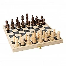 Small Foot chess wooden, 26 x 26 x 2 cm