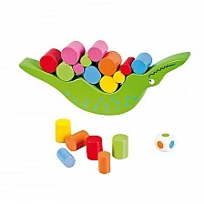 Nowa Szkola Balance game Crocodile, wooden