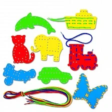 Nowa Szkola Lacing set animals and vehicles