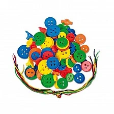 Nowa Szkola Set of buttons for stringing, 72 pieces