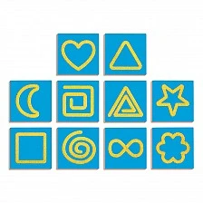 Nowa Szkola Graphomotor shapes, 10 pieces
