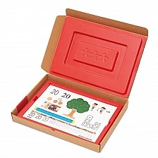 Nowa Szkola Montessori boards, with numbers from 0 to 20