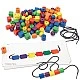 Learning Resources String Beads, Wooden, 108 Count, with 20 active cards included