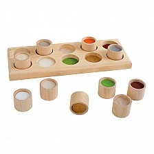 Small Foot Touch and Guess memory game, with textures, 11 pieces