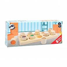 Small Foot Touch and Guess memory game, with textures, 11 pieces