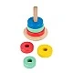 Small Foot stacking tower with wooden shapes