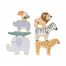 Small Foot wooden stacking animal set, 9 pieces