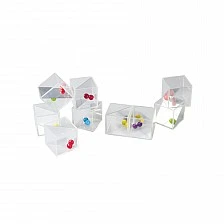 Nowa Szkola Sound cubes, transparent, 18 pieces
