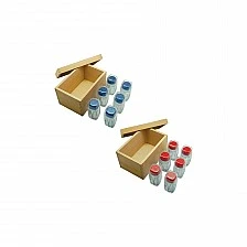 Nowa Szkola Montessori fragrance bottles, wooden