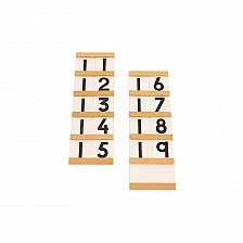 Nowa Szkola Montessori boards, for counting, 9 pieces