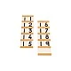 Nowa Szkola Montessori boards, for counting, 9 pieces