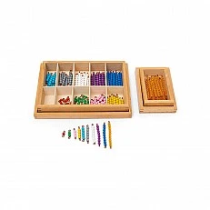 Nowa Szkola Montessori beads, for counting, in a box