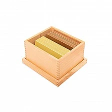 Nowa Szkola Montessori sensory plates, wooden, in a box, 10 pieces