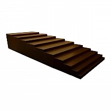 Montessori ladder, from 1 to 10 cm, brown