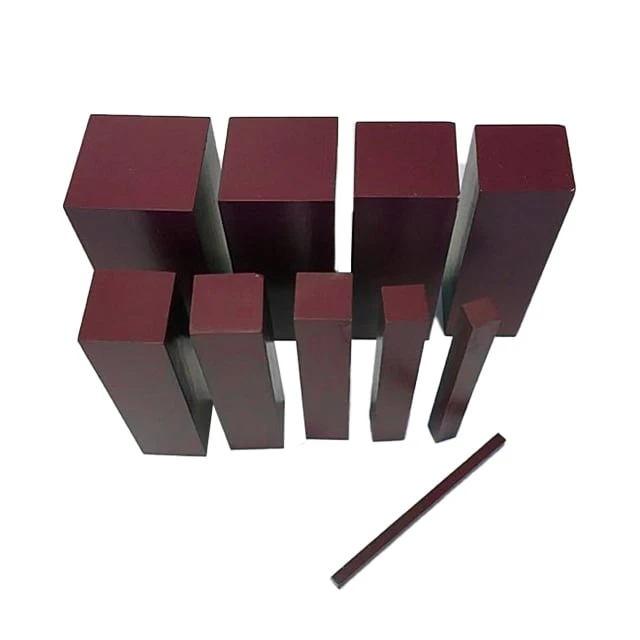 Montessori ladder, from 1 to 10 cm, brown