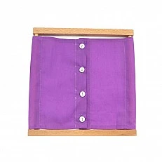 Fastening frame, with small buttons