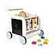 Small Foot walker didactic cube on wheels wooden, 42 x 39 x 42 cm