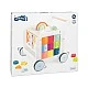 Small Foot walker didactic cube on wheels wooden, 42 x 39 x 42 cm