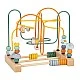 Small Foot Safari maze toy, wooden, with beads