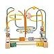 Small Foot Safari maze toy, wooden, with beads