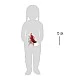 Small Foot Shoe for stringing, wooden, 15 x 6 x 8 cm