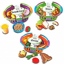 Learning Resources Food Set for Breakfast, Lunch and Dinner, 52 pieces
