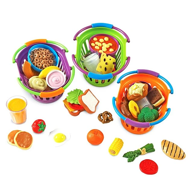 Learning Resources Food Set for Breakfast, Lunch and Dinner, 52 pieces