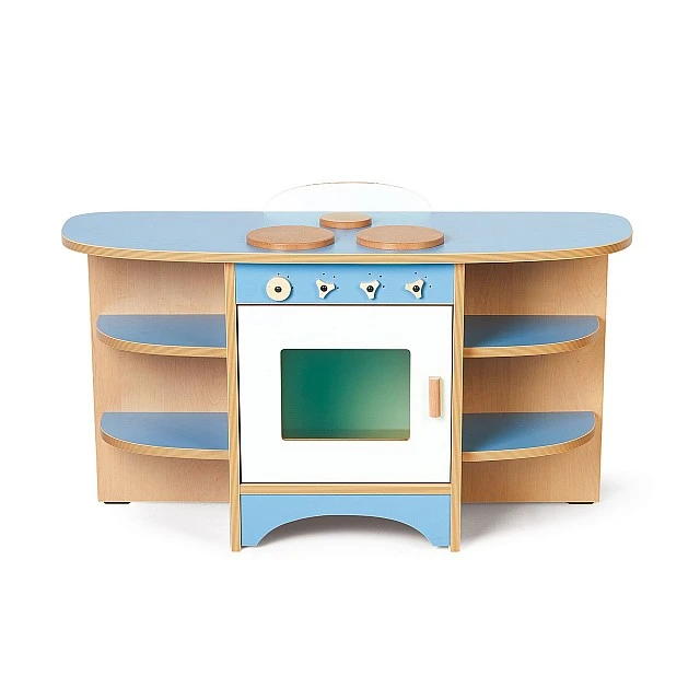 Nowa Szkola Children’s kitchen, with 3 hobs and oven, 104 x 37 x 56 cm, blue