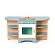 Nowa Szkola Children’s kitchen, with 3 hobs and oven, 104 x 37 x 56 cm, blue