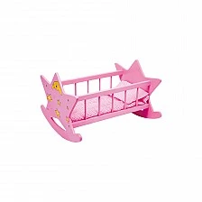 Small Foot pink doll’s swing cradle
