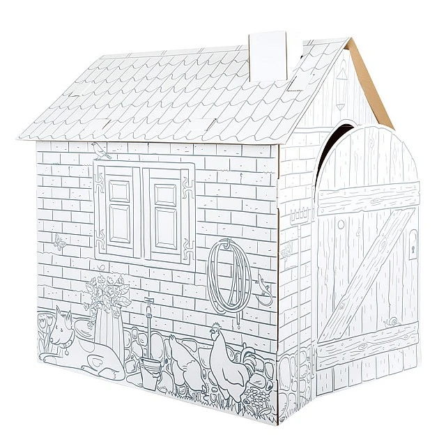 Small Foot cardboard play house, 87 x 71 x 88 cm