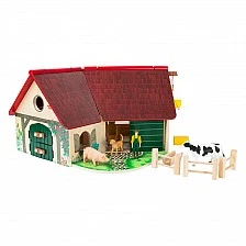 Small Foot wooden farm with animals, 11 pieces