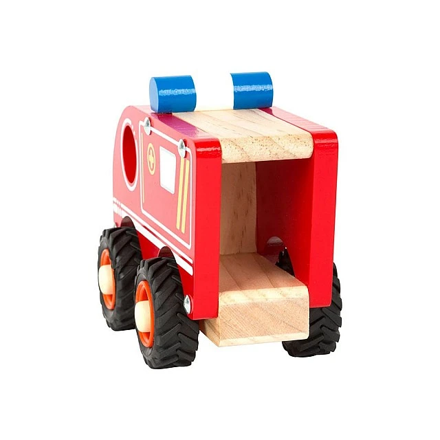 Small Foot wooden ambulance, 13 x 7 x 10 cm