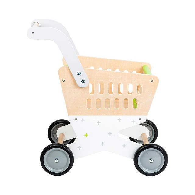 Small Foot wooden children’s shopping trolley, 41 x 29 x 48 cm