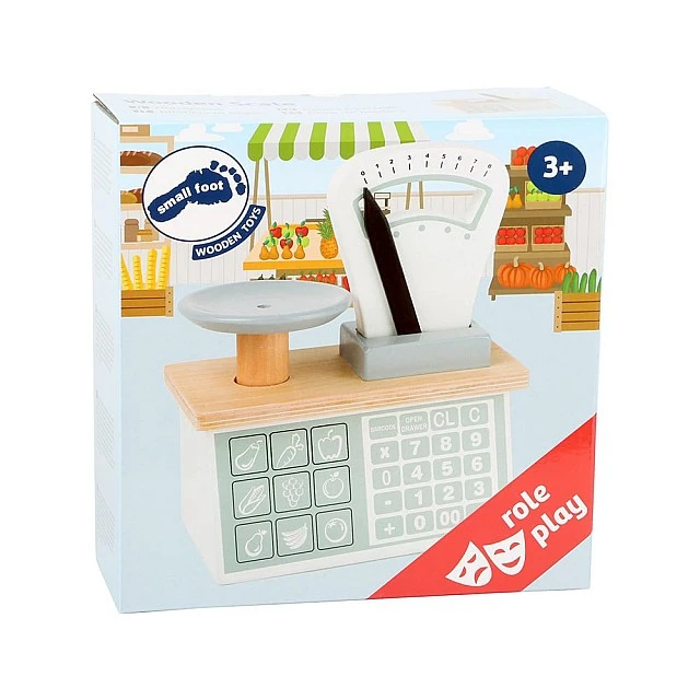 Small Foot Scale, children’s, wooden, 18 x 9 x 21 cm